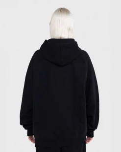 Heavy Fleece Haettetroje Sort
