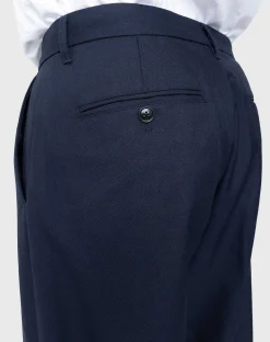 Heavy Wool Dress Bukser Navy