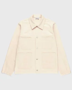 Highart Mixed Panel Canvas Malerjakke Off-White