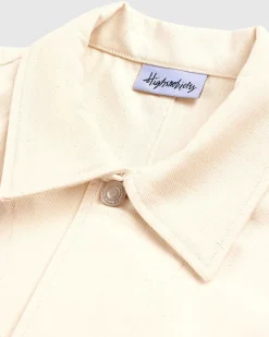 Highart Mixed Panel Canvas Malerjakke Off-White