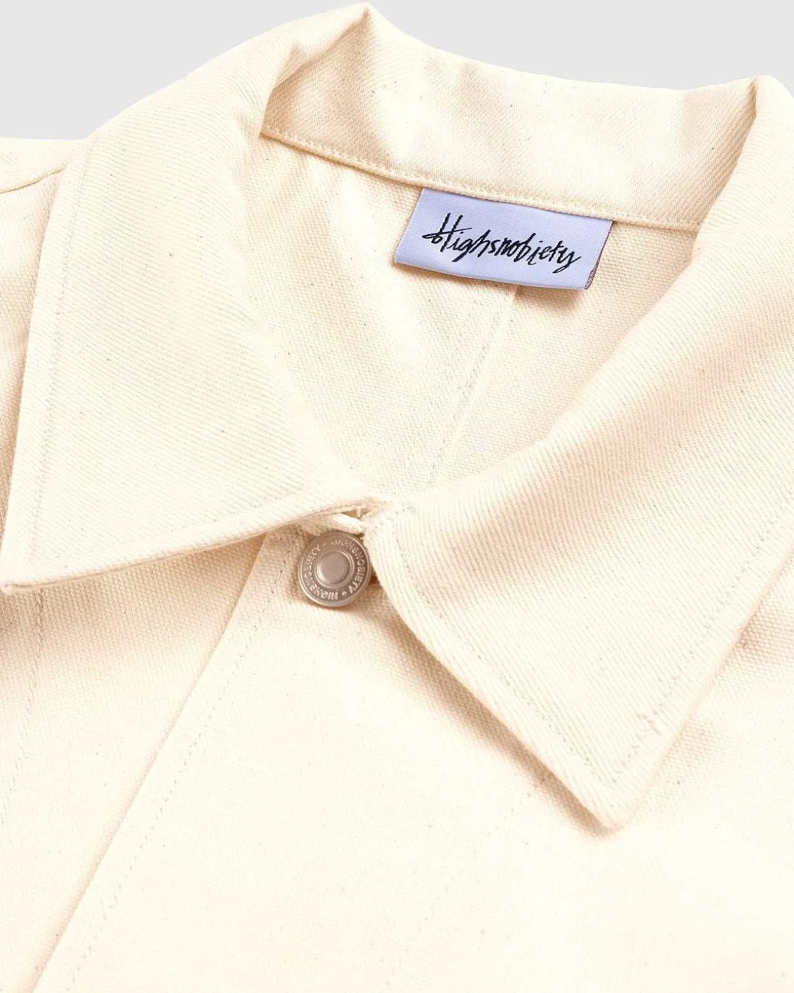 Highart Mixed Panel Canvas Malerjakke Off-White