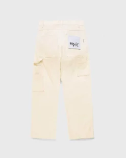 Highart Mixed Panel Canvas Painter Pants Off-White