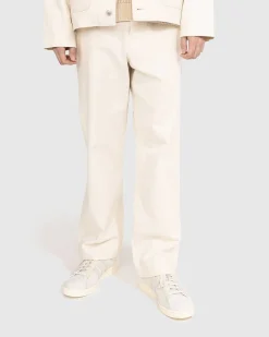 Highart Mixed Panel Canvas Painter Pants Off-White