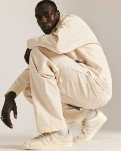 Highart Mixed Panel Canvas Painter Pants Off-White