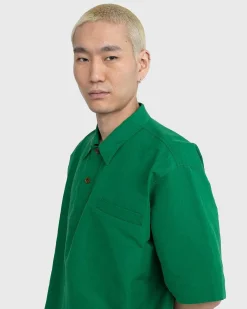 High Density Finx Linen Weather Shirt Gron