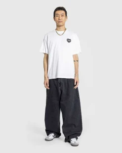 Hjerte Bandana T-Shirt Hvid/Sort/Stenvasket