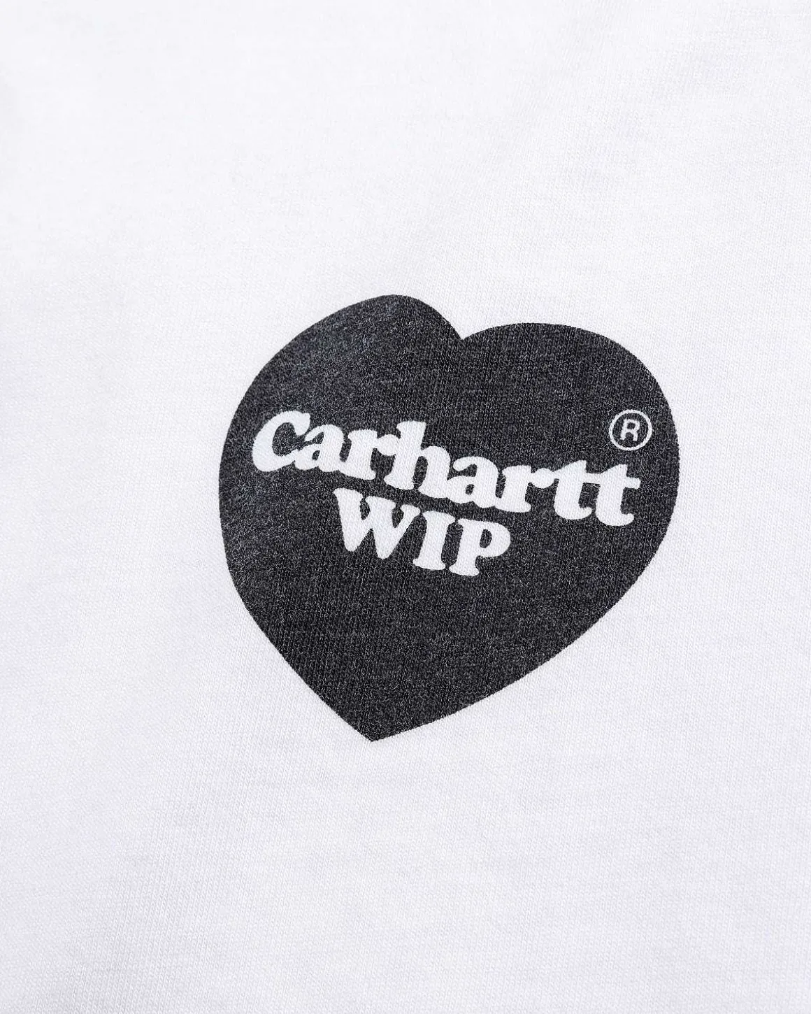 Hjerte Bandana T-Shirt Hvid/Sort/Stenvasket