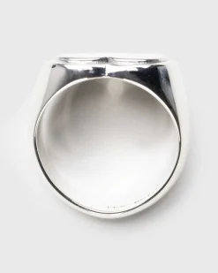 Hjerte Signet Ring Solv