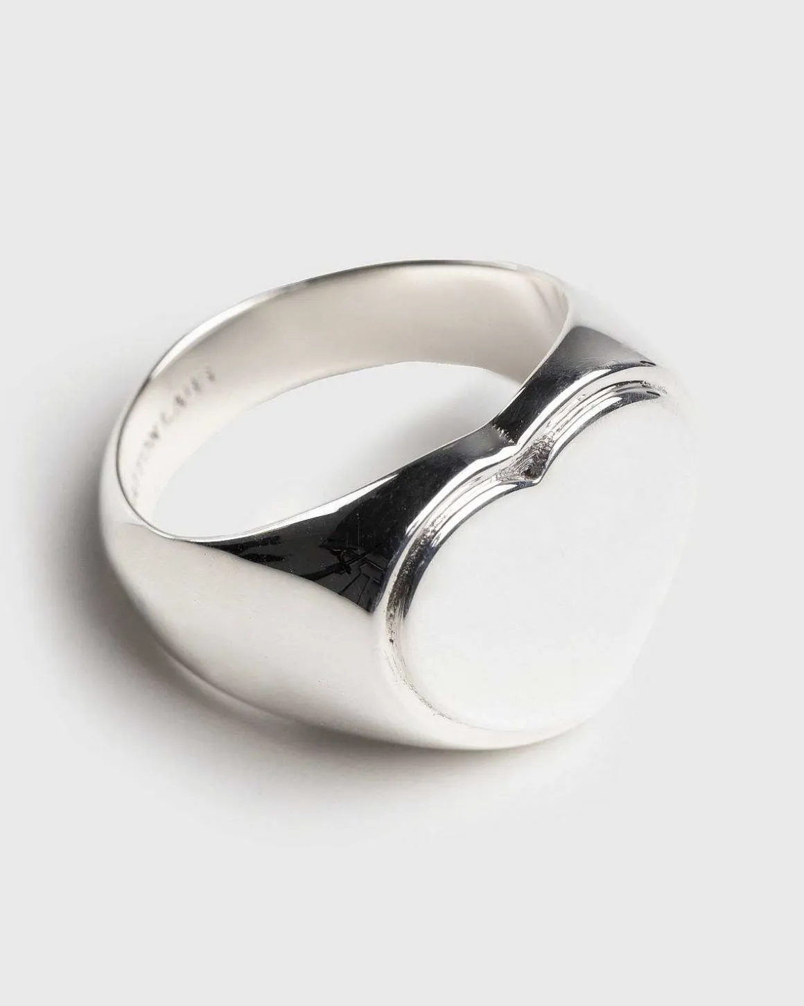 Hjerte Signet Ring Solv