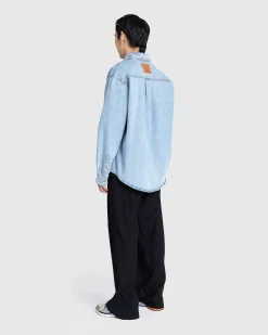 Hook And Eye Denim Shirt Ice Blue