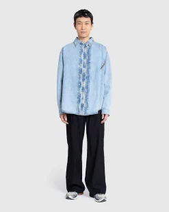 Hook And Eye Denim Shirt Ice Blue