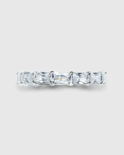 Horizon Eternity Ring Solv/Hvid