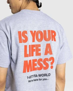 Is Your Life A Mess-T-Shirt Heather Grey