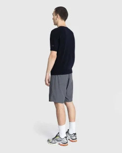 Jack Crew Neck Cashmere Kortaermet Sweater Midnatsbla