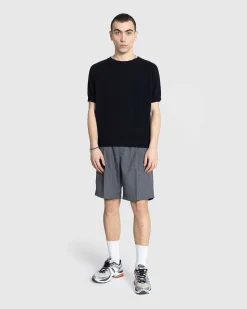 Jack Crew Neck Cashmere Kortaermet Sweater Midnatsbla