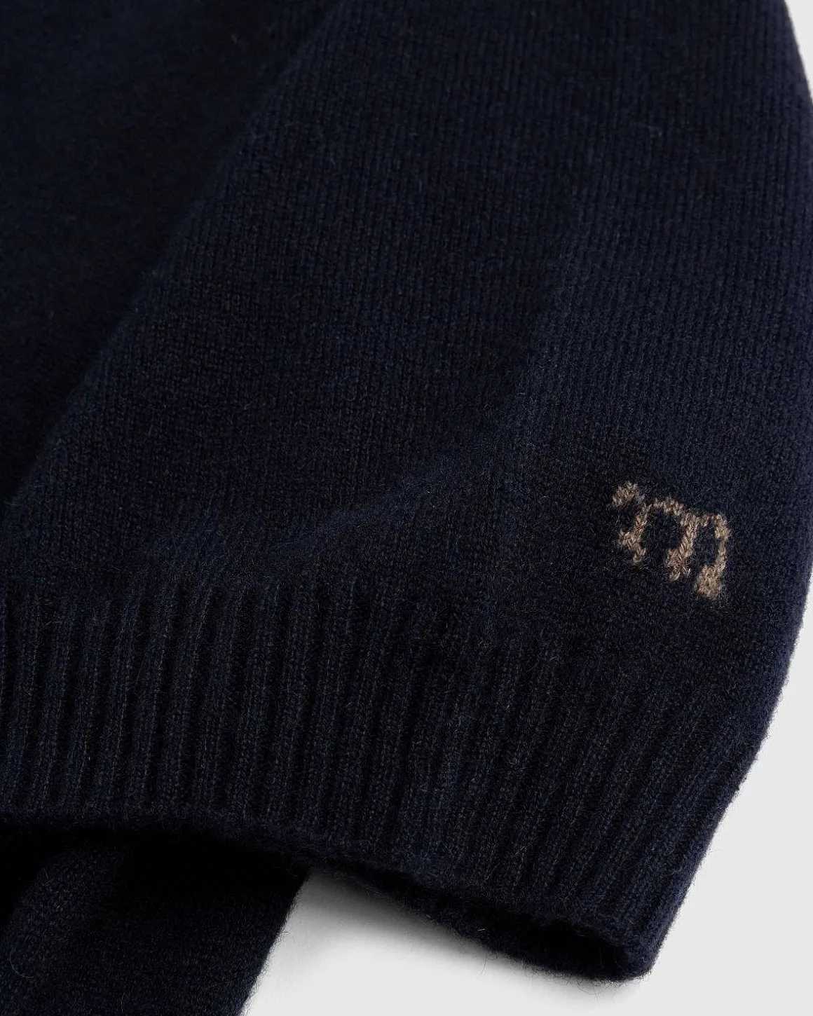 Jack Crew Neck Cashmere Kortaermet Sweater Midnatsbla