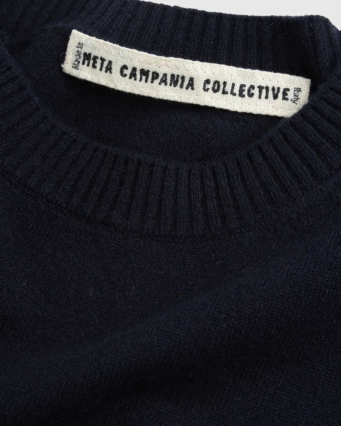 Jack Crew Neck Cashmere Kortaermet Sweater Midnatsbla