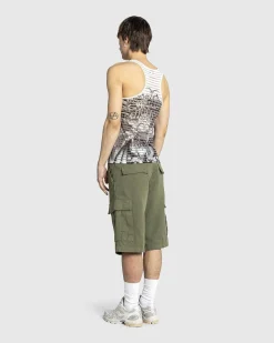 Jersey Tank Top Printet Diablo Hvid/Sort