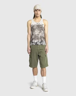 Jersey Tank Top Printet Diablo Hvid/Sort