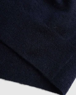 Joel Filted Cashmere Polo Midnight Blue
