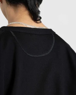 Joseph Jersey Bomuld Rund Hals, Sort