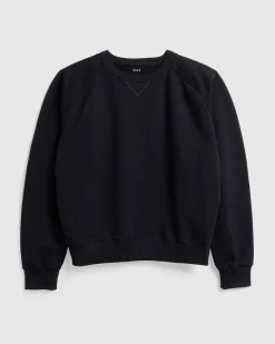 Joseph Jersey Bomuld Rund Hals, Sort
