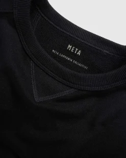 Joseph Jersey Bomuld Rund Hals, Sort