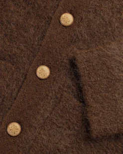 Kaito Cardigan Brun Mohair