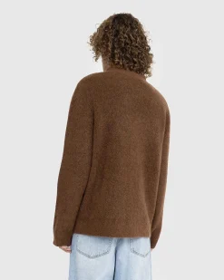 Kaito Cardigan Brun Mohair