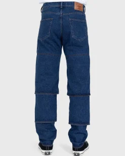 Klassiske Multi-Manchet Jeans Bla