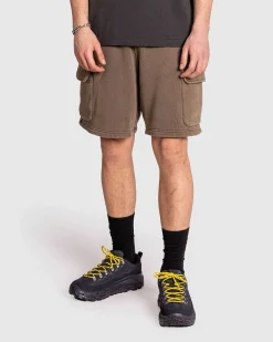 Klassiske Vaskede Cargo Joggingshorts Morel