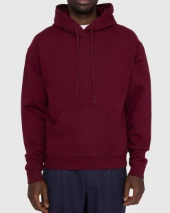 Klassisk Fleece-Haettetroje Bordeaux
