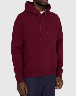 Klassisk Fleece-Haettetroje Bordeaux