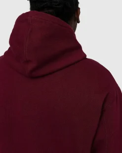 Klassisk Fleece-Haettetroje Bordeaux