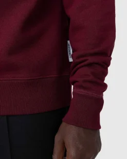 Klassisk Kvart Lynlas Fleece Bordeaux