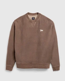 Klassisk Vasket Crewneck Sweater Morel
