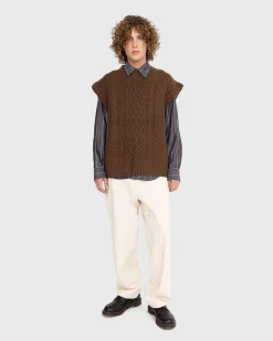 Kogt Kabelvest Brun