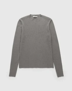 Kompakt Rundhals Mole Grey Super Wool