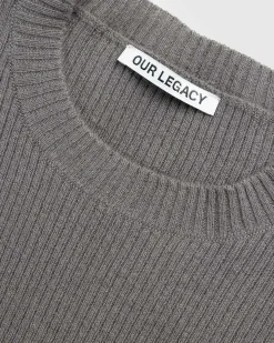 Kompakt Rundhals Mole Grey Super Wool
