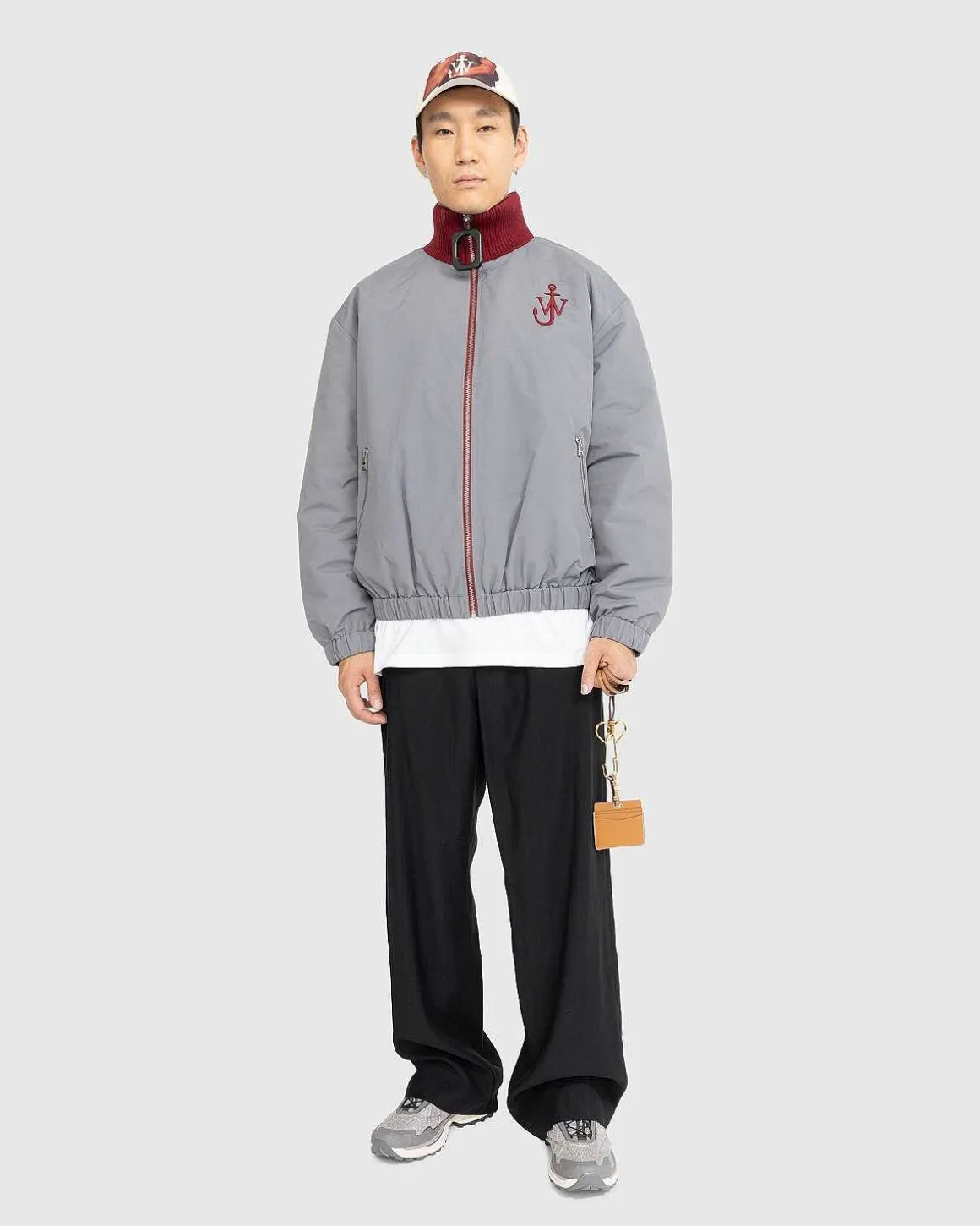 Kontrast Lynlas Foran Blouson Gra