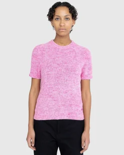 Kortaermet Crewneck Sweater Pink