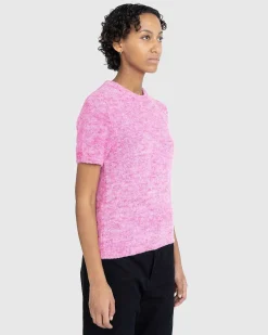 Kortaermet Crewneck Sweater Pink