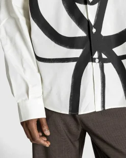 La Chemise Simon Black Beige Spiraleman