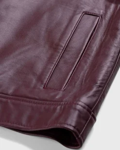 Laederjakke Burgundy