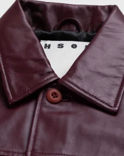 Laederjakke Burgundy