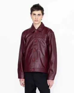 Laederjakke Burgundy