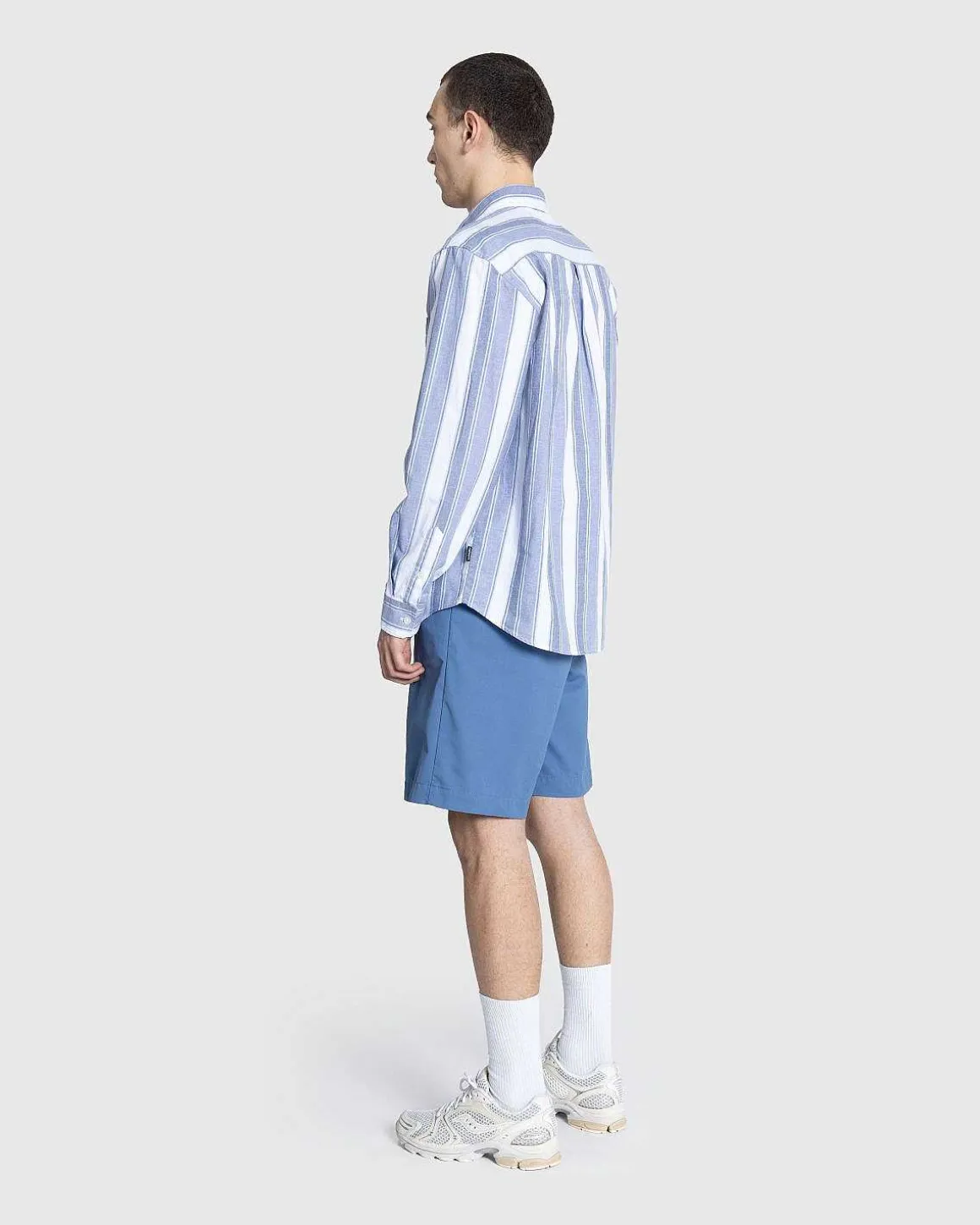 Langaermet Kendricks Skjorte Hudson Blue/Bay Blue