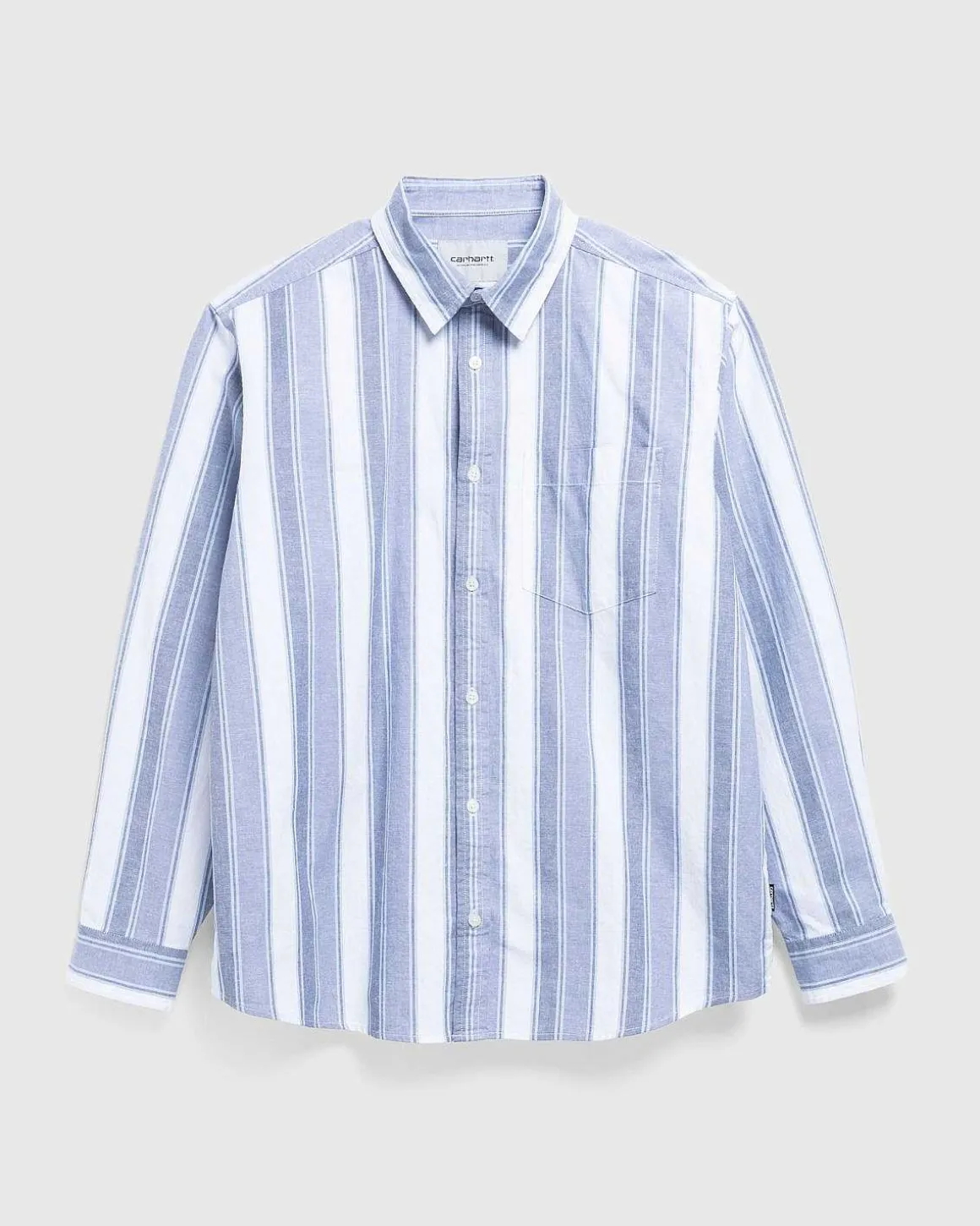 Langaermet Kendricks Skjorte Hudson Blue/Bay Blue