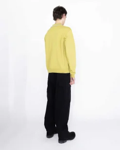 Langaermet Strik Polo Gron