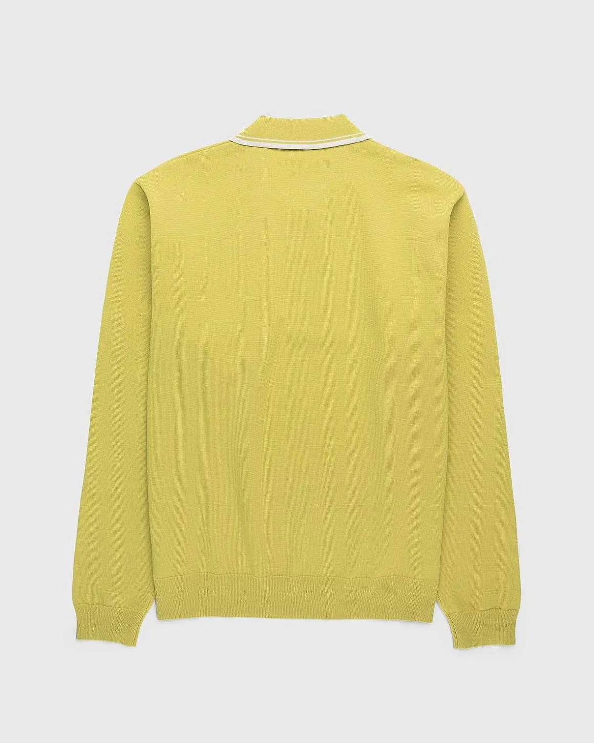 Langaermet Strik Polo Gron